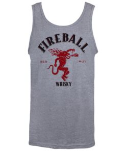 Fireball Whisky Logo Men's Grey Tank Top