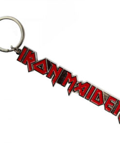 Iron Maiden Text Logo Keychain