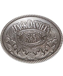 Jack Daniels No. 7 Silver Oval Belt Buckle