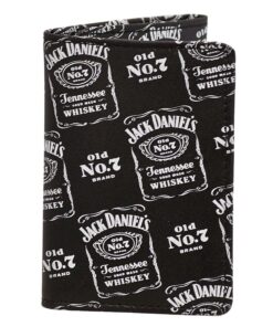 Jack Daniels Logos Black Tri-Fold Wallet