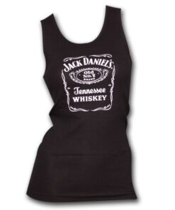 Jack Daniels Old No. 7 Label Women's Ribbed Tank Top