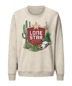 Lone Star Beer Texan Desert Mineral Wash Women's Crew Sweatshirt