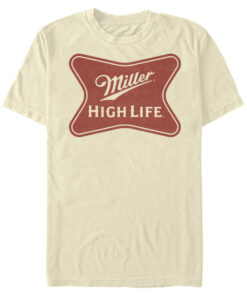 Miller High Life Logo on Cream T-Shirt