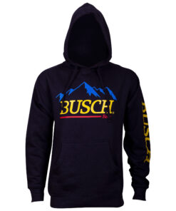 Busch Beer Mountain Logo Men's Blue Hoodie
