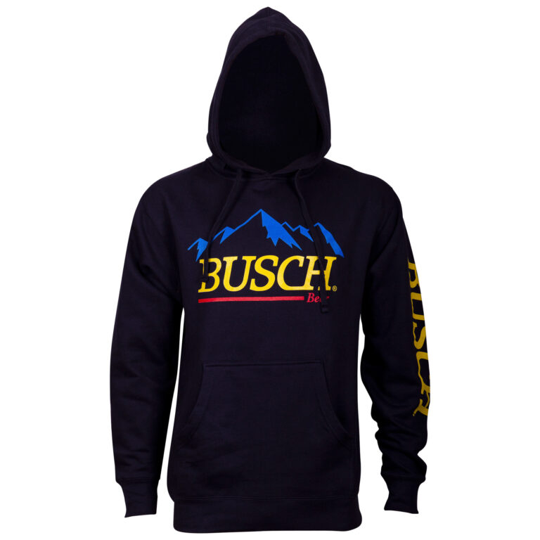Busch Beer Mountain Logo Men’s Blue Hoodie