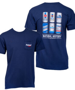 Natty Light Natural History Rowdy Gentleman Blue Men's T-Shirt