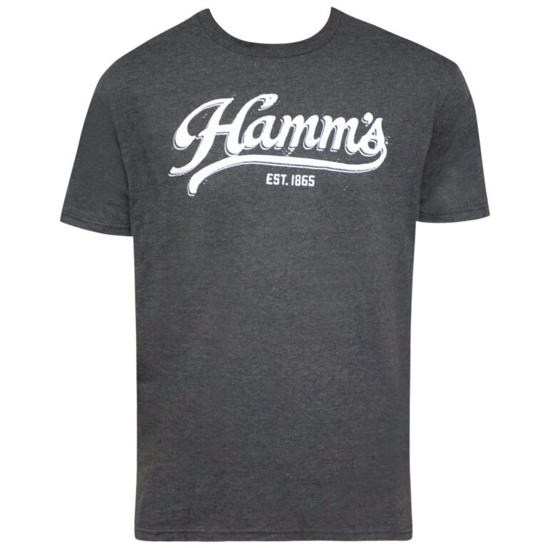 Hamm’s Grey Script Logo Men’s T-Shirt