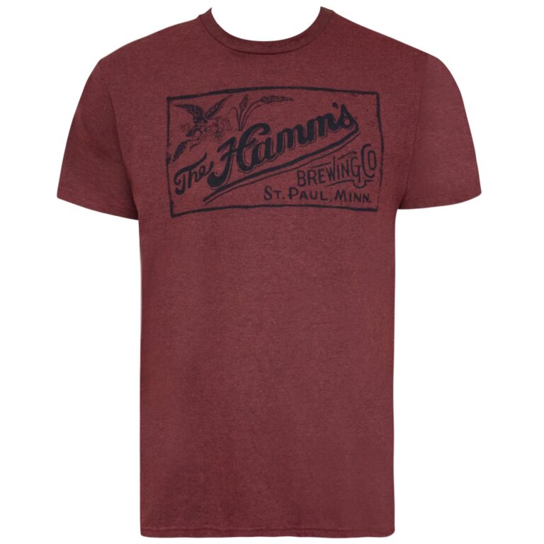 Hamm’s Men’s Crimson Red Retro T-Shirt