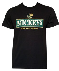 Mickey's Men's Black Fine Malt Liquor T-Shirt