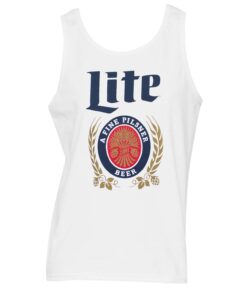 Miller Lite Men's White Tank Top