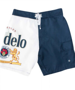Modelo Blue & White Split Board Shorts
