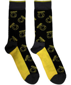 Nirvana Happy Face Logo Crew Socks