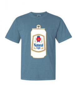 Natural Light Jumbo Vintage Can Blue T-Shirt