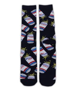 Natural Light Cans Men's Black Socks