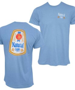 Natural Light Two Sided Men's Light Blue T-Shirt