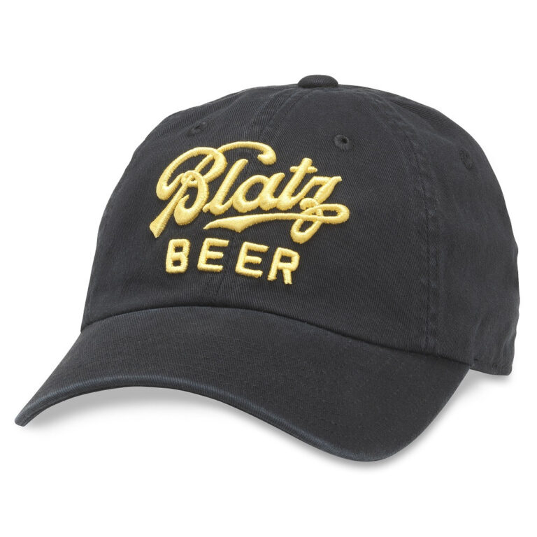 Blatz Beer Adjustable Black Strapback Hat
