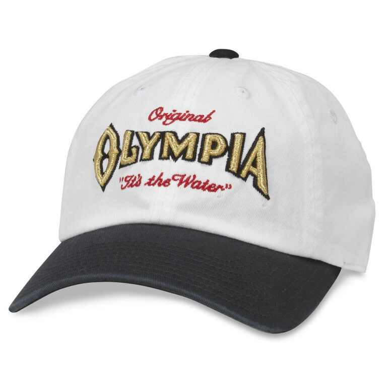 Olympia Logo Black And White Strapback Hat