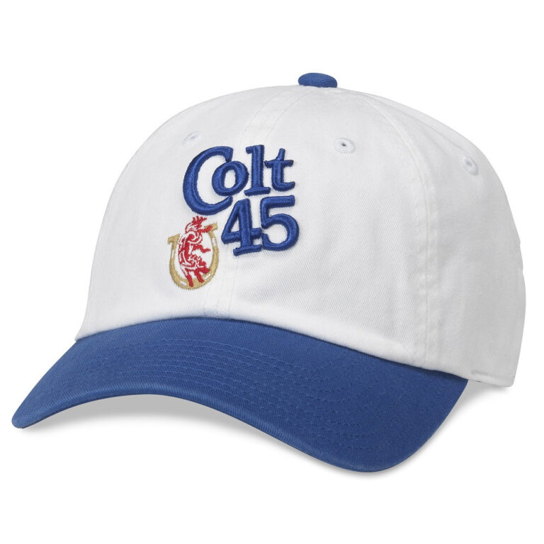Colt 45 Blue And White Adjustable Strapback Hat