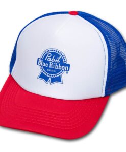Pabst Blue Ribbon (PBR) Trucker Hat - Red, White & Blue