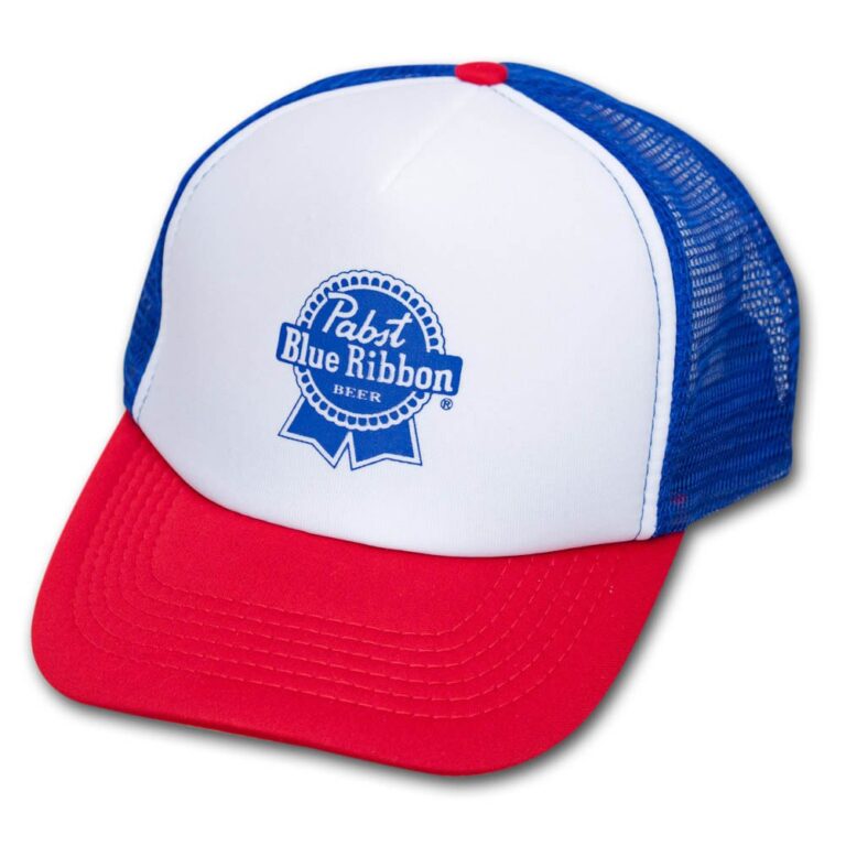 Pabst Blue Ribbon (PBR) Trucker Hat – Red, White & Blue