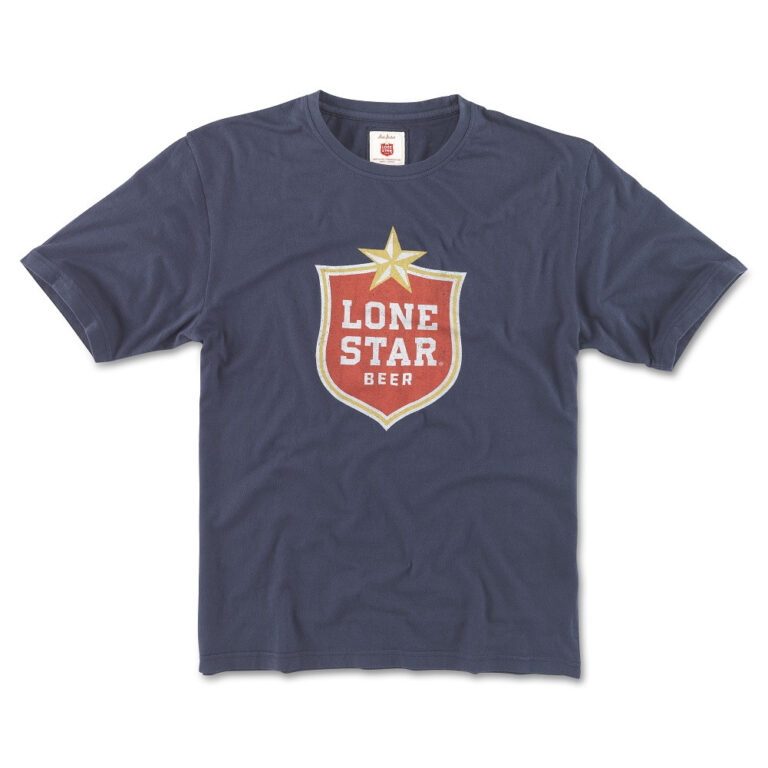Lone Star Beer Men’s Navy Blue T-Shirt