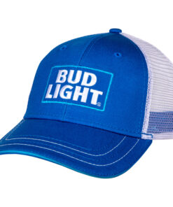 Bud Light Logo Adjustable Snapback Mesh Trucker Hat