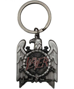 Slayer Silver Eagle Logo Keychain