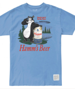Hamm's Beer Classic Bear and Can Throwback Style T-Shirt