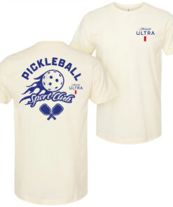 Michelob Ultra Pickleball Sport Club Front and Back Print T-Shirt