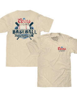 Coors Light Baseball League Front and Back T-Shirt
