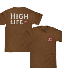 Miller High Life Brand Label Front and Back T-Shirt