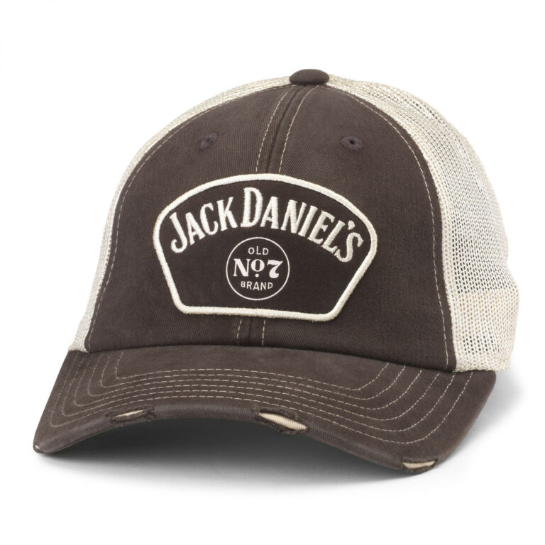 Jack Daniel’s Old No. 7 Patch Distressed Trucker Hat