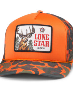 Lone Star Beer Buck Deer Camo Trucker Hat