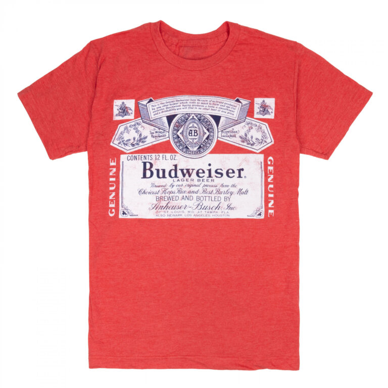 Budweiser Classic Logo Red Colorway Men’s T-Shirt