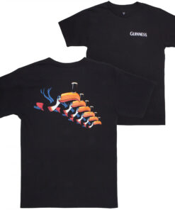 Guinness Toucan Flock Flight Front and Back Print T-Shirt