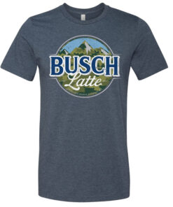 Busch Latte Camouflage Logo Blue T-Shirt