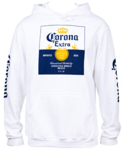 Corona Extra Label Logo Hoodie with Sleeve Prints