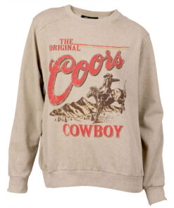 Coors The Original Cowboy Mineral Wash Women's Crew Sweatshirt