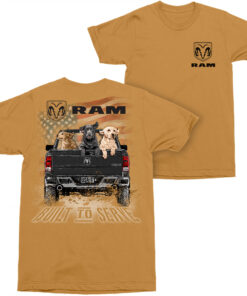 Dodge Ram Built to Serve Front and Back Print T-Shirt