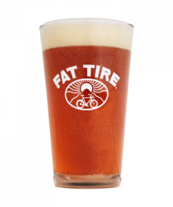 New Belgium Fat Tire Logo Alternatively Powered Pint Glass