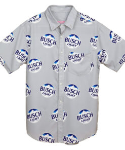 Busch Light All Over Print Button Down Hawaiian Shirt