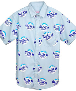 Busch Latte All Over Print Button Down Hawaiian Shirt