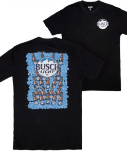 Busch Light On Ice Front and Back Print T-Shirt