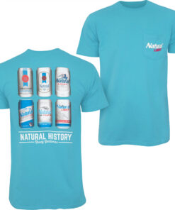 Natural Light Men's Bright Blue Natural History Rowdy Gentleman T-Shirt