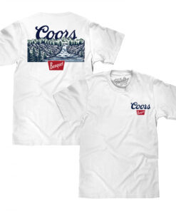 Coors Banquet Scenic Golden Colorado Front and Back Print T-Shirt
