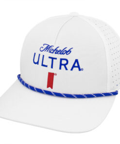 Michelob Ultra Logo White Colorway Rope Golf Club Hat