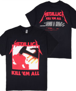Metallica Kill 'Em All Album Cover & Tracks T-Shirt