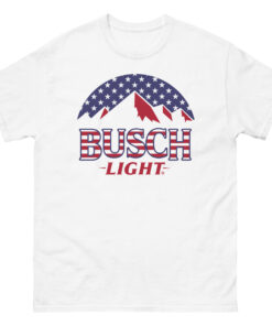 Busch Light Stars and Stripes American Flag T-Shirt