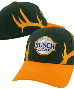Busch Light Hunting Deer Antlers Adjustable Hat