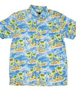 Corona Extra Tropical Island Button-Up Hawaiian Shirt